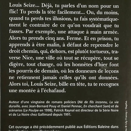 La Clef de Seize - Patrick Raynal - livre