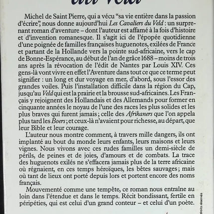The Riders of the Veld - Michel de Saint Pierre - book