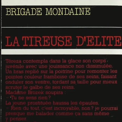 The Elite Sniper - Brigade Mondaine No. 80 - Michel Brice - Gérard De Villiers - Book