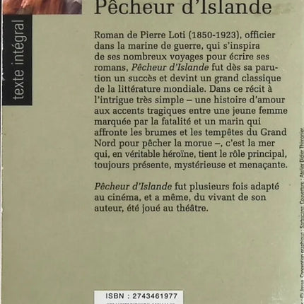 Pêcheur d'Islande - Pierre Loti - Livre
