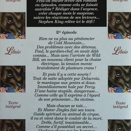 La Ligne verte, tome 2 - Mister Jingles - Stephen King - livre