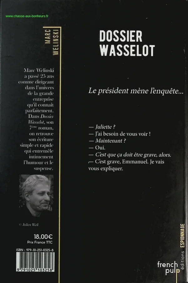 The Wasselot File - Marc Welinski - Book