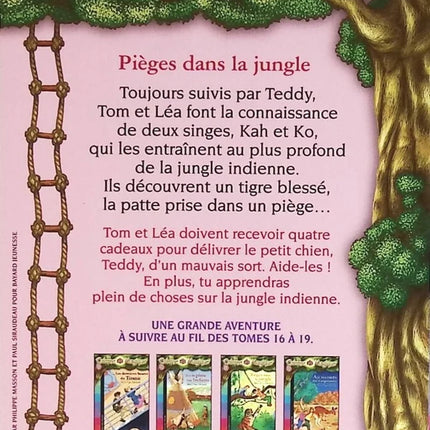 Roman jeunesse aventure fantastique La Cabane Magique Tome 18 Piégés dans la jungle Mary Pope Osborne - livre