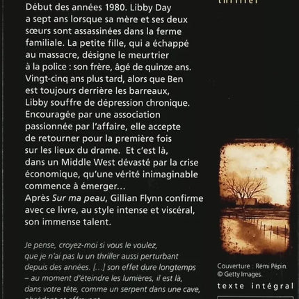Les Lieux sombres - Gillian Flynn - livre