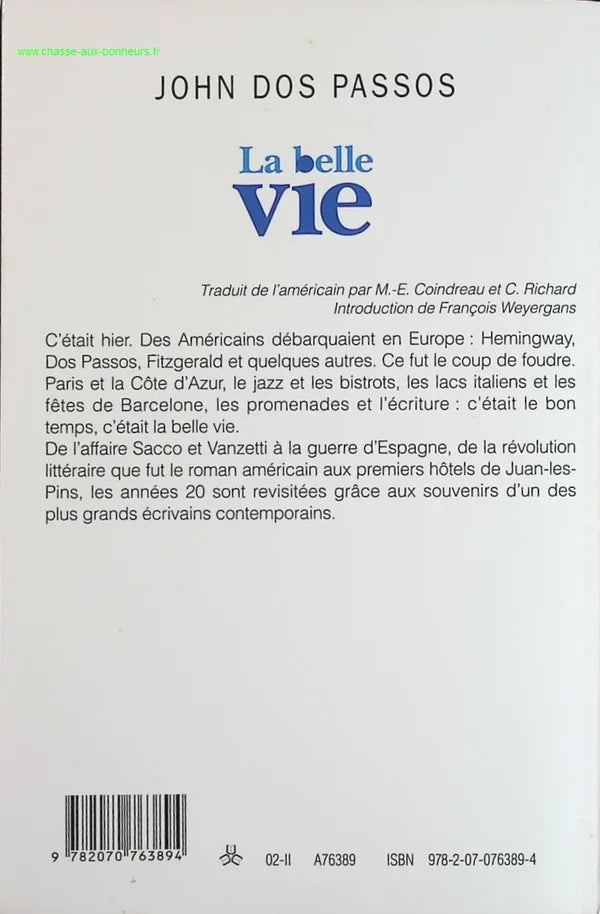 The Good Life - John Dos Passos - book