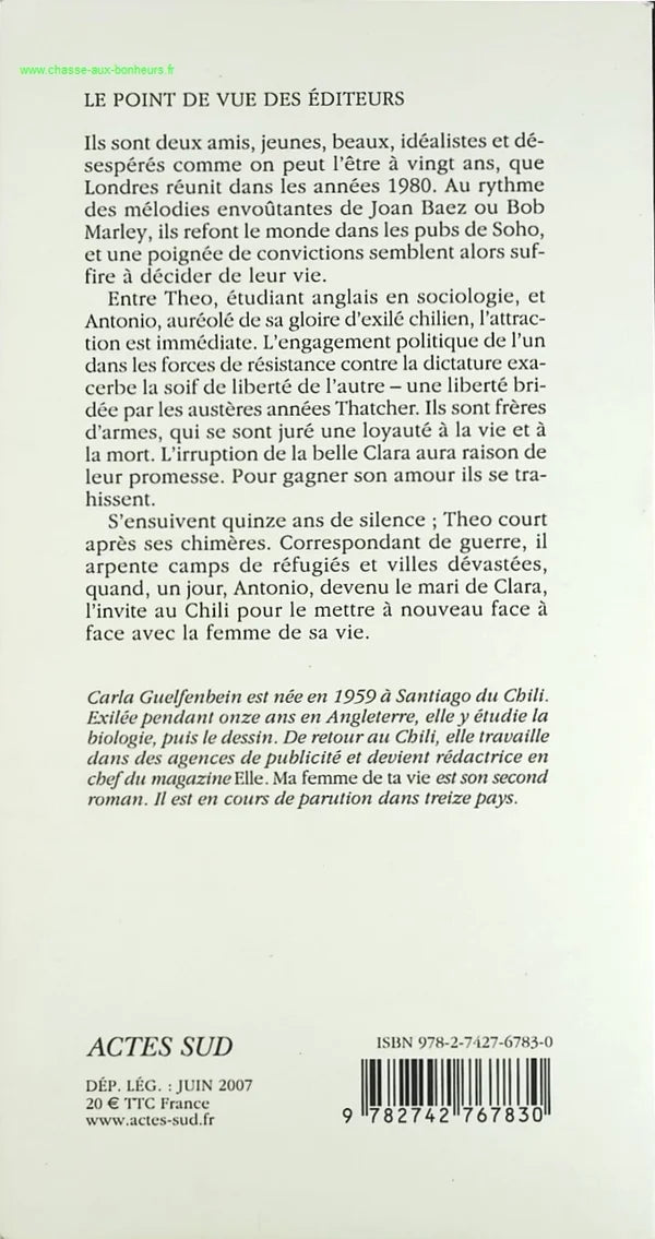 My Woman of Your Life - Carla Guelfenbein - book