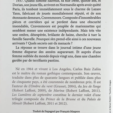 Les Lumières de Septembre - Carlos Ruiz Zafón - Livre