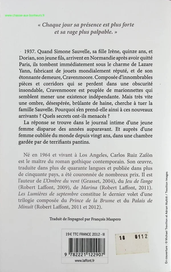 The Lights of September - Carlos Ruiz Zafón - Book