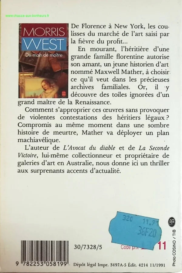 De Main De Maitre - Morris West - livre