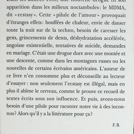 Nachrichten unter Ekstase – Frédéric Beigbeder – 2000 – Buch