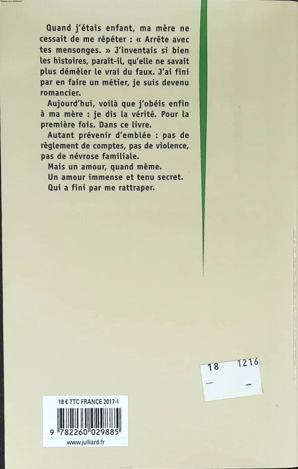 Stop Your Lies - Philippe Besson - 2017 - book