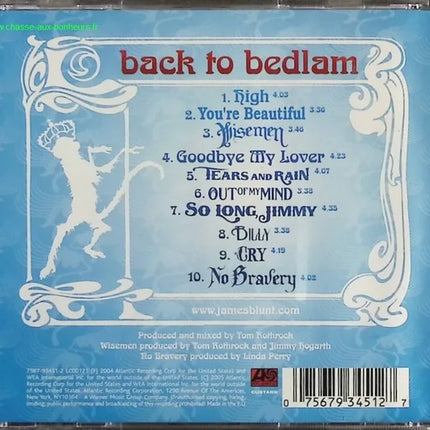 Back to Bedlam James Blunt CD album pop folk chanson internationale occasion - CD