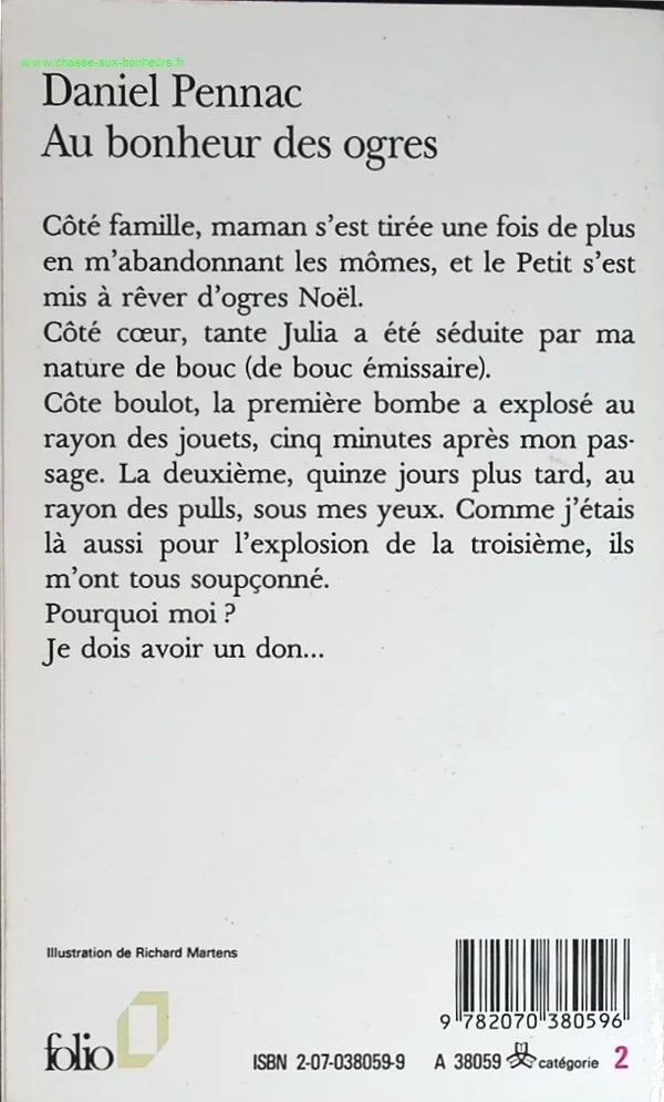 The Happiness of Ogres - Daniel Pennac - book