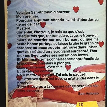 Fais pas dans le porno – San-Antonio – Polar humoristique avec le célèbre commissaire – Roman policier – Occasion - livre