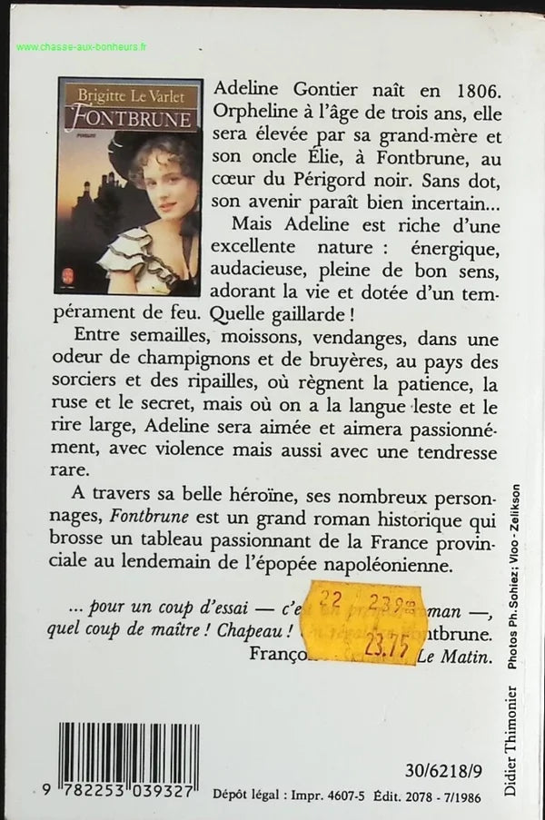 Fontbrune - Brigitte Le Varlet - Book