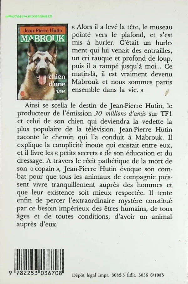 Mabrouk Dog of a Life - Jean-Pierre Hutin - book