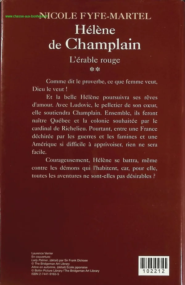 The Red Maple Helen of Champlain Volume 2 - Nicole Fyfe-Martel - book