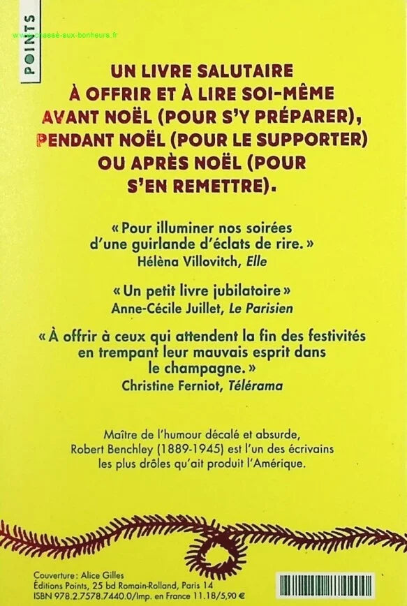 Why I Hate Christmas - Robert Benchley - book