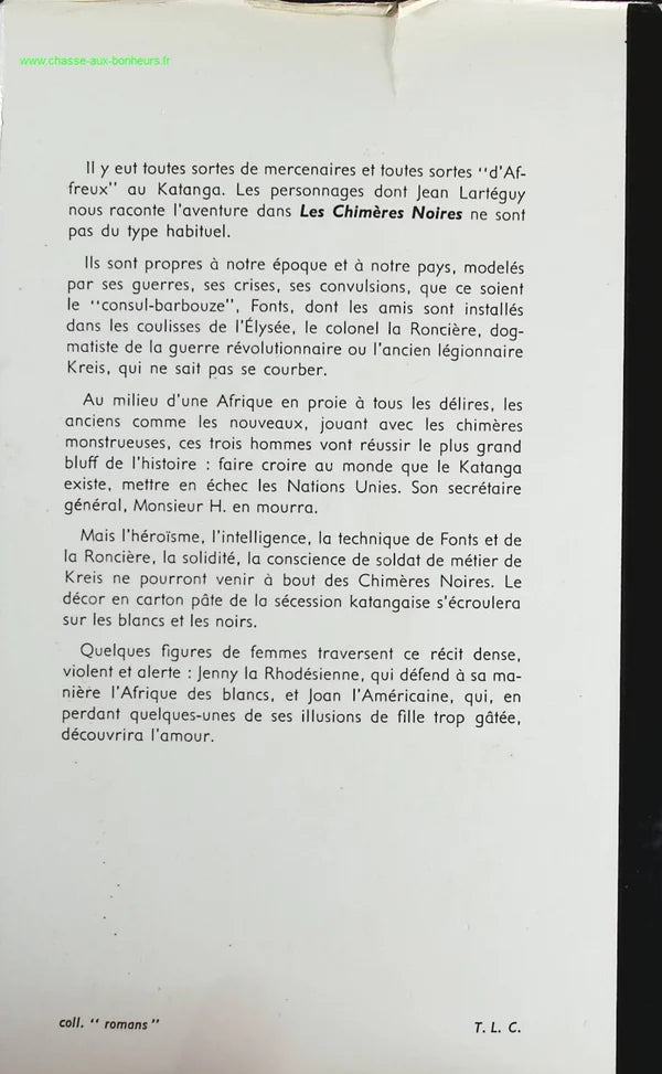 The Black Chimeras - Jean Lartéguy - Book