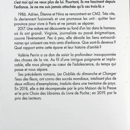 Trois – Valérie Perrin – roman contemporain, amitié, secrets et récit générationnel - livre