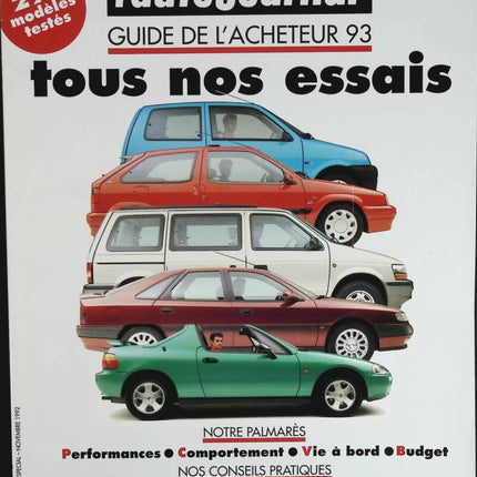 Guide de l'acheteur 1993 tous nos essais - L'auto journal - n° SP - 1993 - revue magazine - voiture