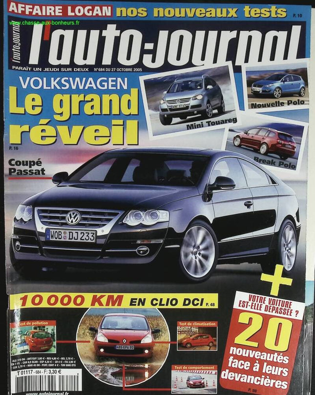 Volkswagen the great awakening - L'auto journal - n° 684 - 2005 - magazine review - car