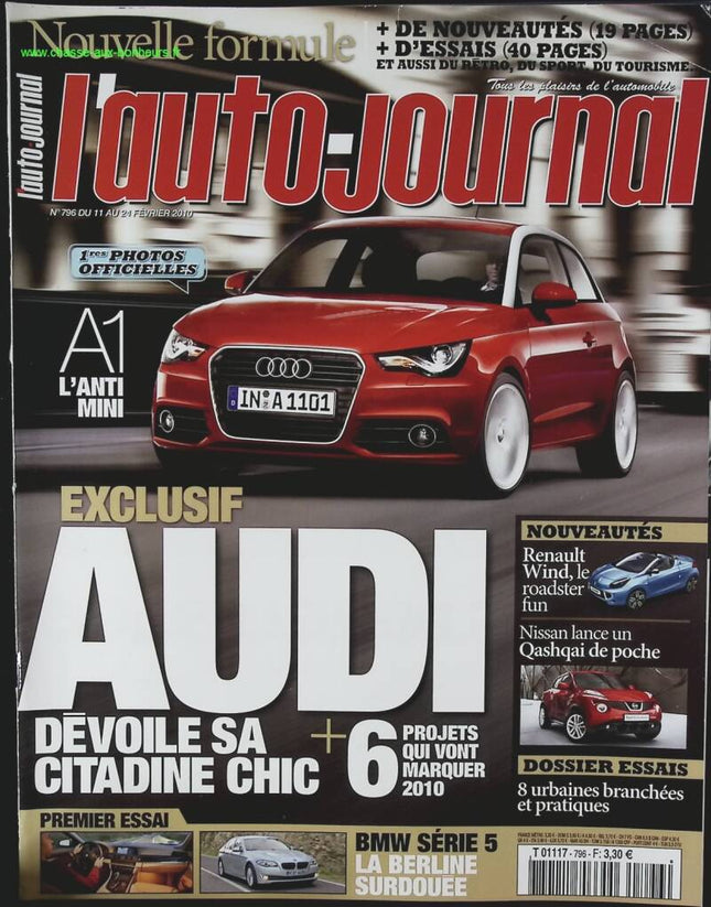 Audi - L'auto journal - Nr. 796 - 2010 - Zeitschriftenbericht - Auto