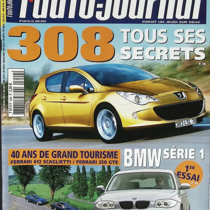 Peugeot 308 – alle seine Geheimnisse – L'auto journal – Nr. 649 – 2004 – Zeitschriftenbericht – Auto
