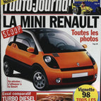 La mini Renault - L'auto journal - n° 476 - 1997 - revue magazine - voiture