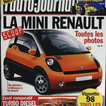 La mini Renault - L'auto journal - n° 476 - 1997 - revue magazine - voiture