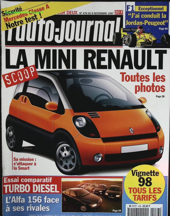 Der Renault Mini - L'auto journal - Nr. 476 - 1997 - Zeitschriftenrezension - Auto
