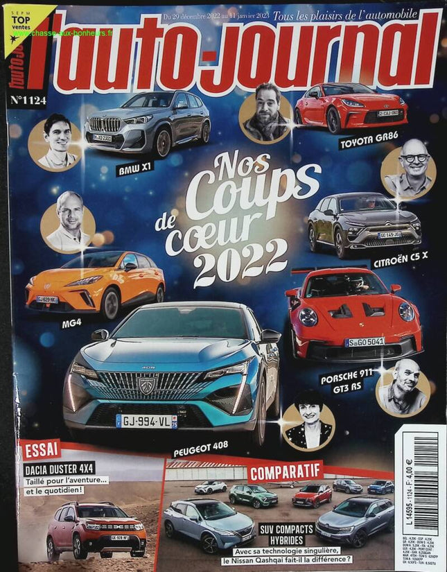 Nos coups de coeur 2022 - L'auto journal - n° 1124 - 2022 - revue magazine - voiture
