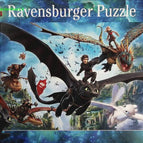 Children's Puzzle - 100 p XXL Puzzle - The Hidden World - Dragons 3 - board game