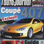 Peugeot 407 coupé - L'auto journal - n° 615 - 2003 - revue magazine - voiture