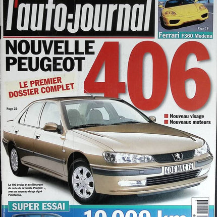 Peugeot 406 - L'auto journal - n° 510 - 1999 - revue magazine - voiture