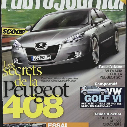 The secrets of the Peugeot 408 - L'auto journal - n° 762 - 2008 - magazine review - car