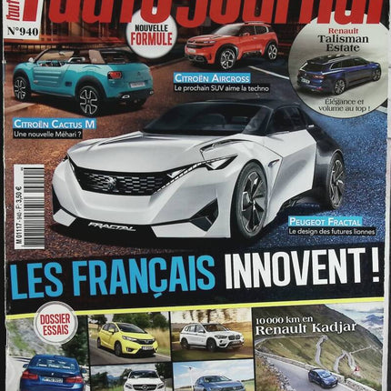 The French innovate - L'auto journal - n° 940 - 2015 - magazine review - car