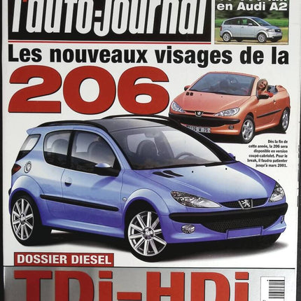 Die neuen Gesichter des 206 - L'auto journal - Nr. 549 - 2000 - Zeitschriftenbericht - Auto