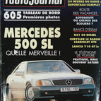 Mercedes 500 SL - L'auto journal - n° 11 - 1989 - revue magazine - voiture
