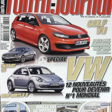 Spécial Volkswagen - L'auto journal - n° 825 - 2011 - revue magazine - voiture