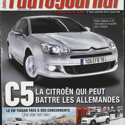 Citroën C5 - L'auto journal - Nr. 740 - 2008 - Zeitschriftenbericht - Auto