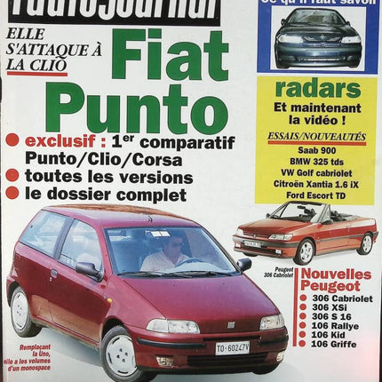 Fiat Punto - L'auto Journal - Nr. 16 - 1993 - Zeitschriftenrezension - Auto