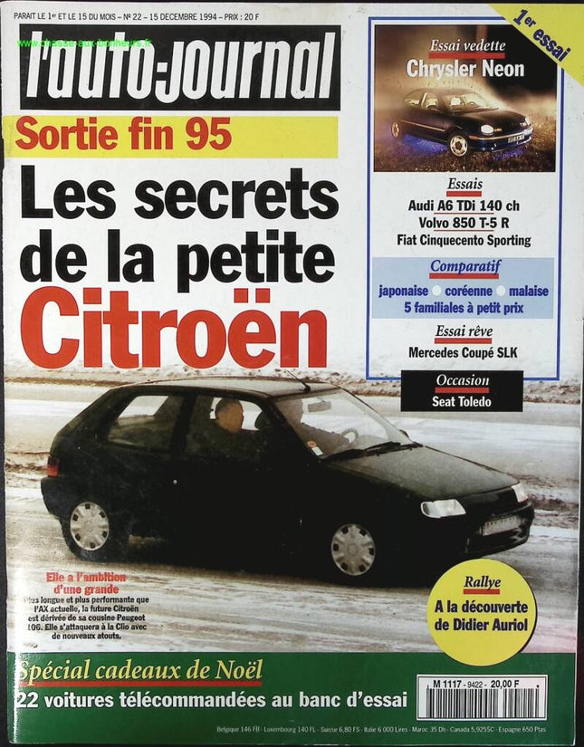 The secrets of the little Citroën - L'auto journal - n° 22 - 1994 - magazine review - car