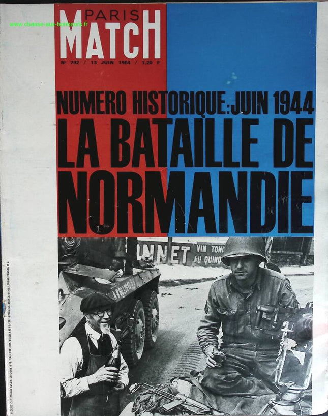 The Battle of Normandy - Paris Match - No. 792 - 1964 - magazine review