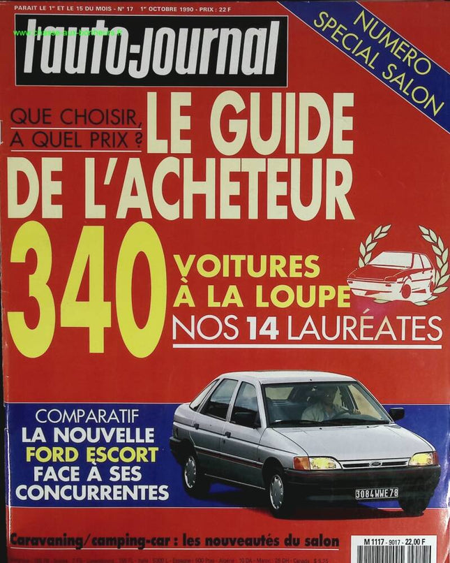Le guide de l'acheteur - L'auto journal - n° 17 - 1990 - revue magazine - voiture