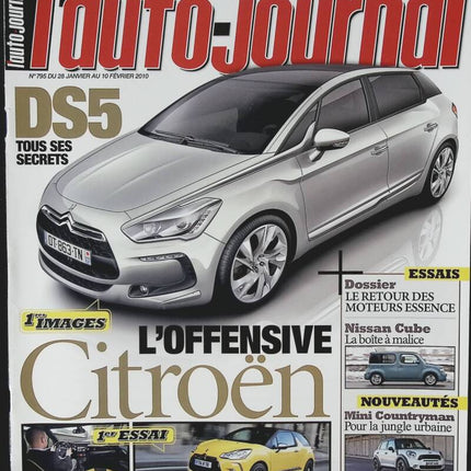 Citroën DS 5 - L'auto journal - n° 795 - 2010 - revue magazine - voiture