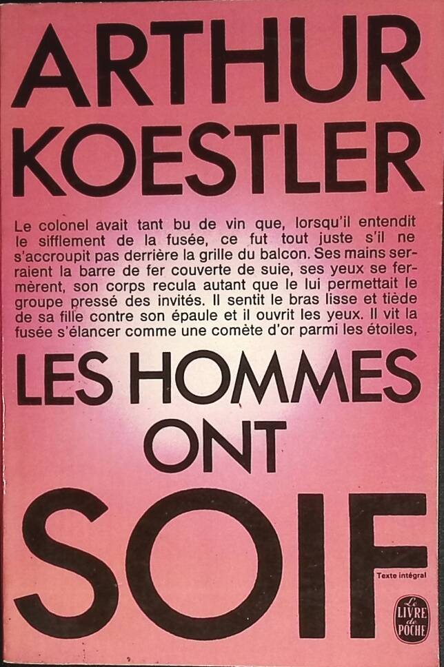 Men Are Thirsty - Arthur Koestler - 1970 - book