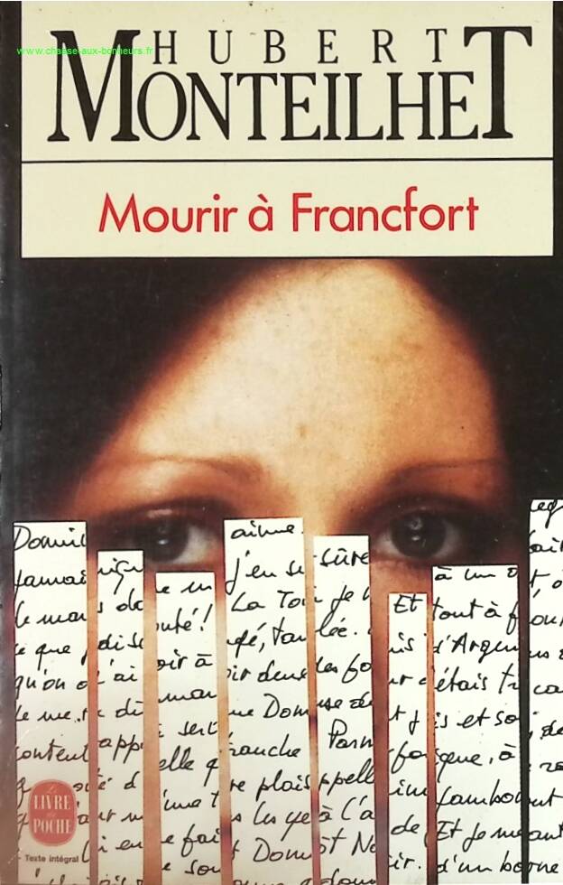 Dying in Frankfurt - Hubert Monteilhet - book