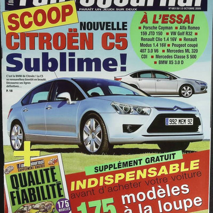 Citroën C5 - L'auto journal - n° 683 - 2005 - revue magazine - voiture
