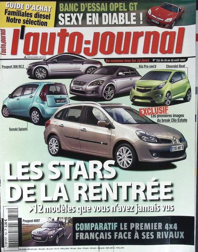Back-to-School Stars - L'auto journal - No. 731 - 2007 - magazine review - car